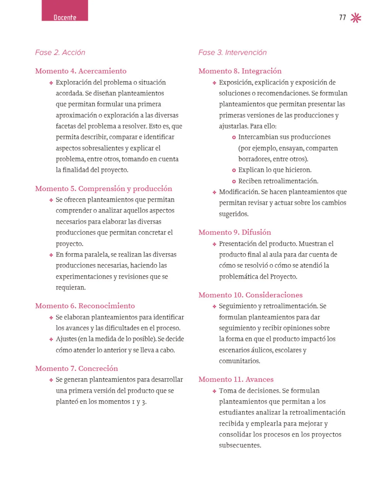 Miniatura página 78 de Un libro sin recetas, para la maestra y el maestro. Fase 3  Libro de Educación Primaria Grado 1°, 2°  Ciclo Escolar 2025 - 2026