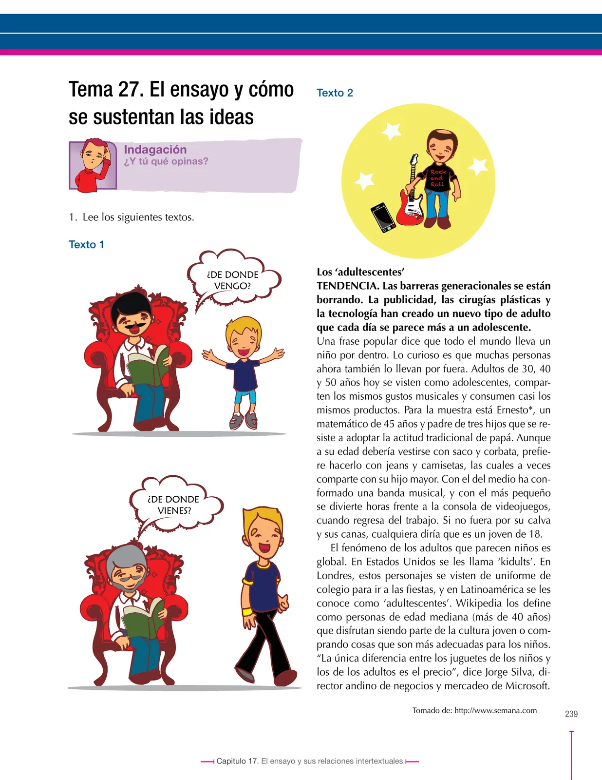 Miniatura página 239 de Lenguaje 9° · Secundaria Activa