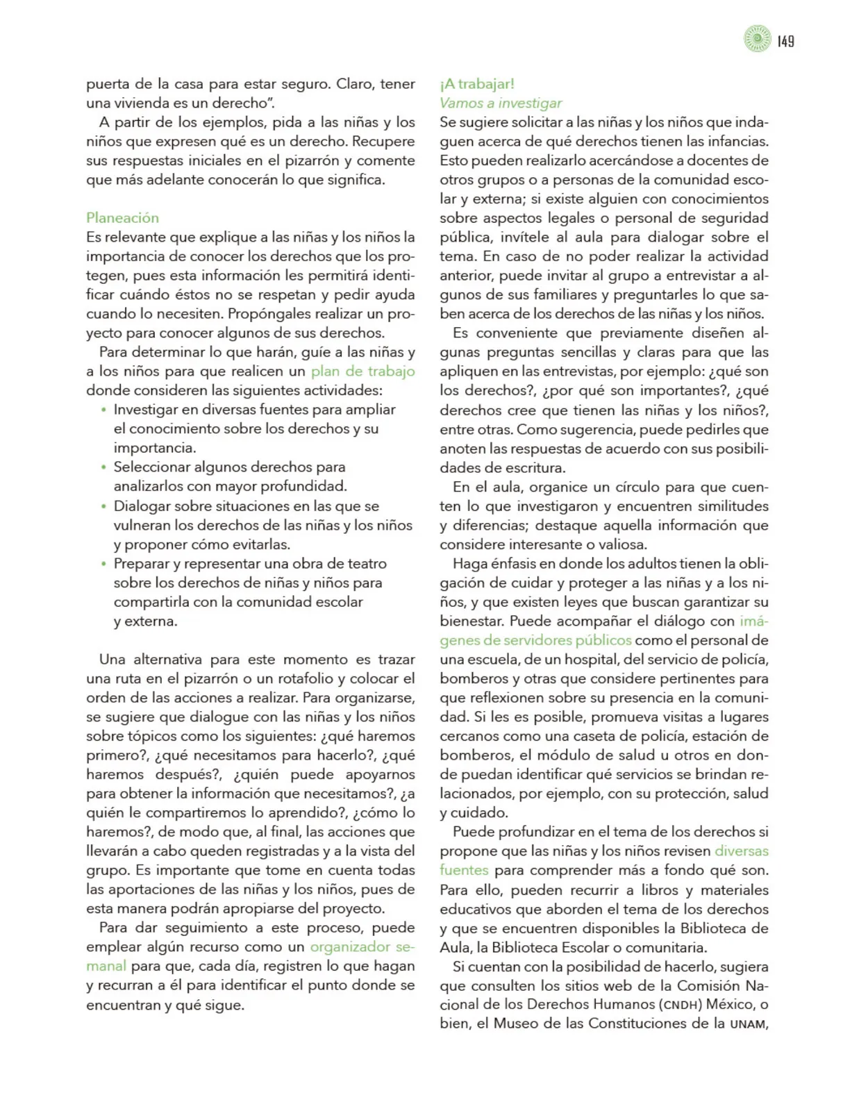 Miniatura página 150 de Modalidades de trabajo para la acción transformadora y el codiseño  Libro de Educación Preescolar Grado 1°, 2°, 3°  Ciclo Escolar 2025 - 2026