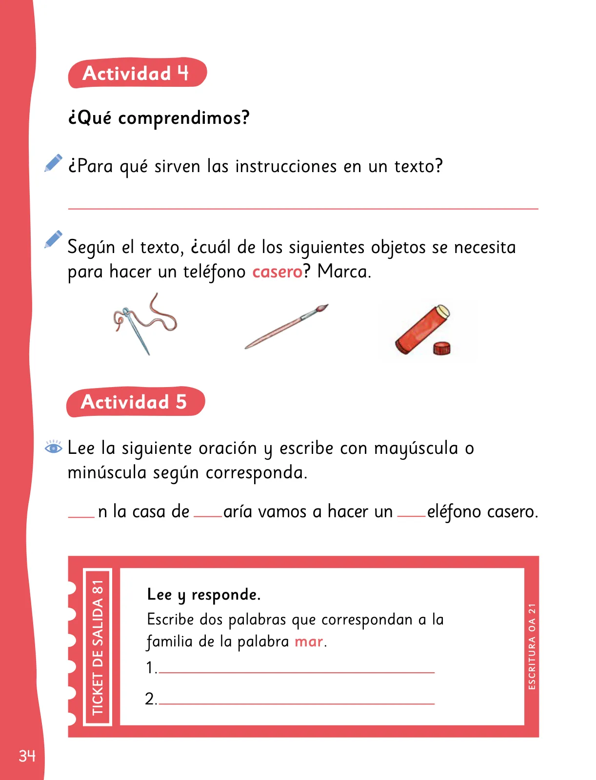 Miniatura página 36 de Lenguaje y Comunicación – Segundo Básico – Texto del Estudiante MINEDUC – Descargar PDF · 2024