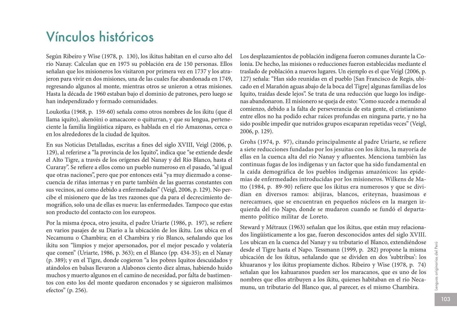 Página 105 de Lenguas originarias del Perú · 2018