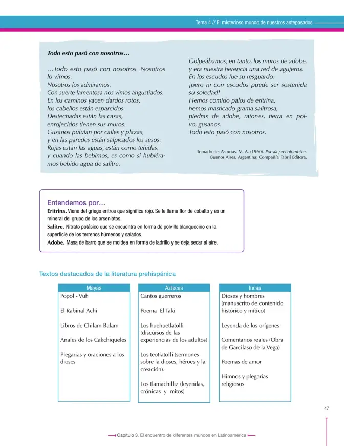 Página 47 de Lenguaje 9° · Secundaria Activa