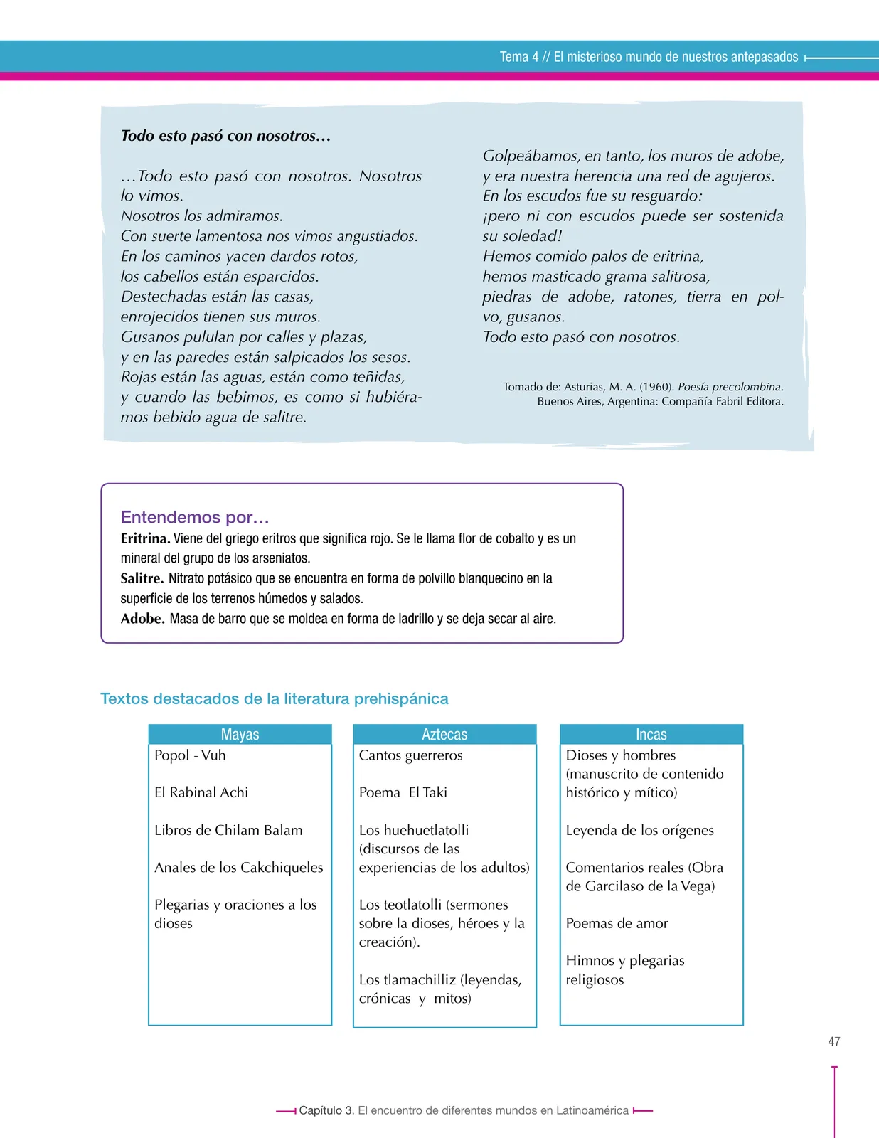Miniatura página 47 de Lenguaje 9° · Secundaria Activa