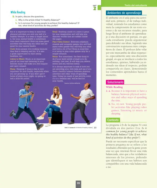 Página 100 de Inglés – Séptimo Básico | Student’s Book MINEDUC – Descargar PDF · 2024