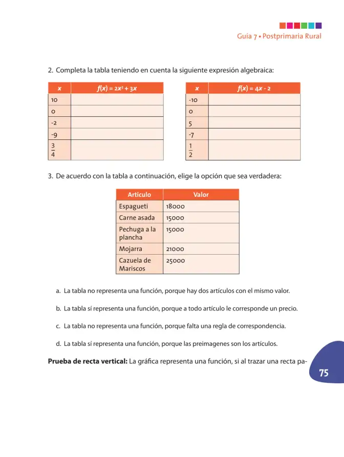 Página 76 de Matematica 9° · Postprimaria