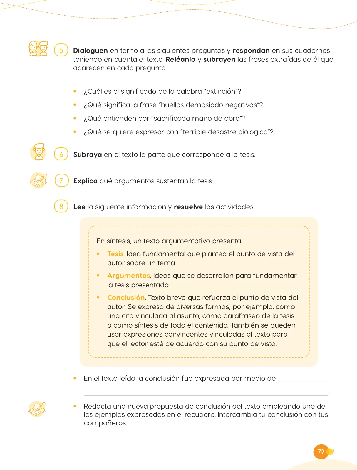 Miniatura página 81 de Cuadernillo de Comunicación 6. Sexto grado de Primaria · 2024