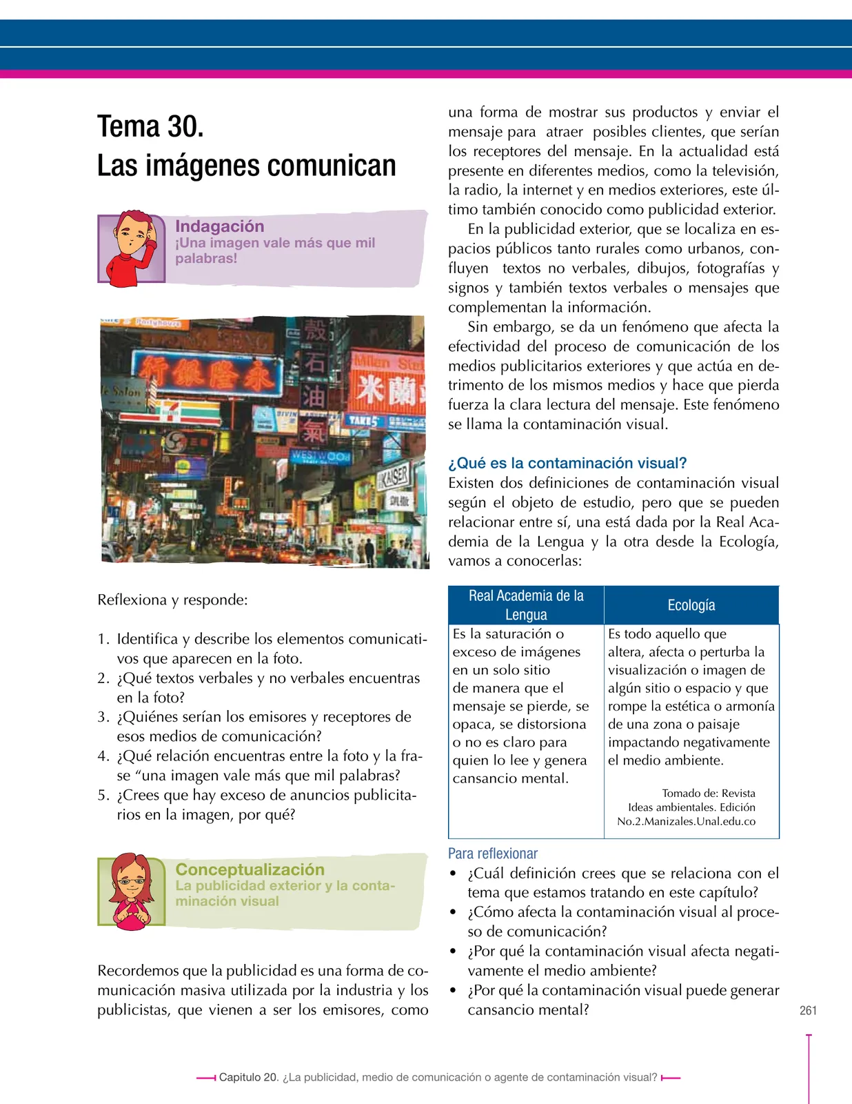 Página 261 de Lenguaje 8° · Secundaria Activa