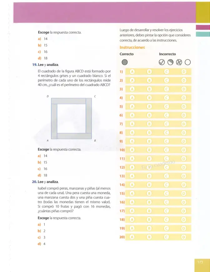 Página 173 de Matematica 9° · Egb 9 Matematica 2025 · 2025