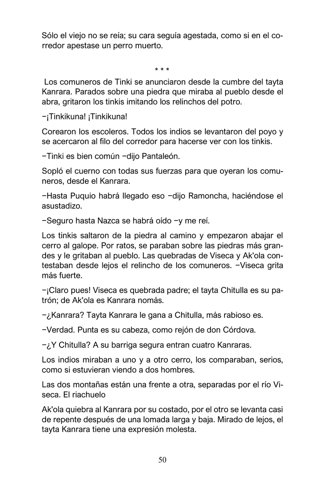 Página 50 de Arguedas, entre el fuego y el amor : textos seleccionados para estudiantes de Educación Básica · 2021