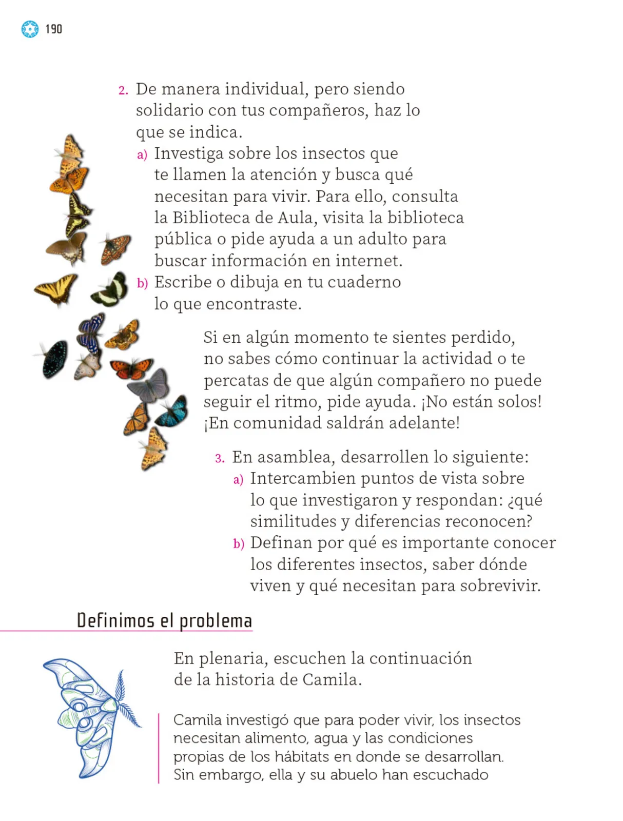 Página 191 de Proyectos Escolares.   Libro de Educación Primaria Grado 1°  Ciclo Escolar 2025 - 2026