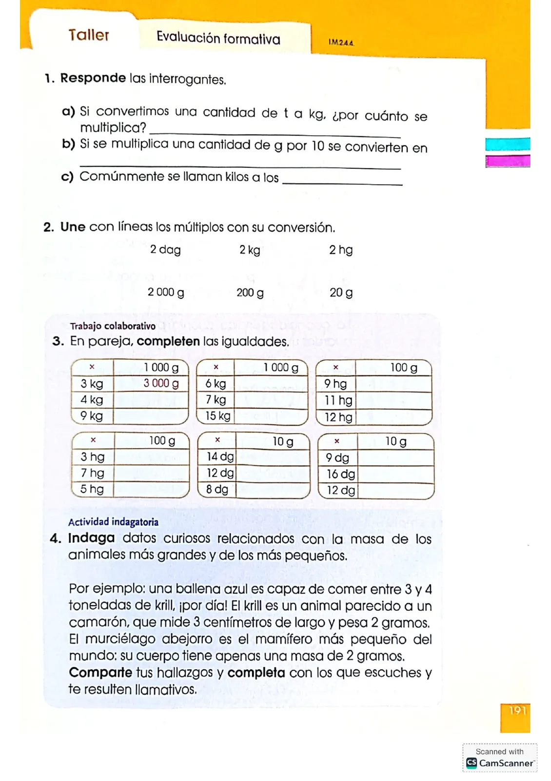 Página 191 de Matematica · 4 EGB · 2024