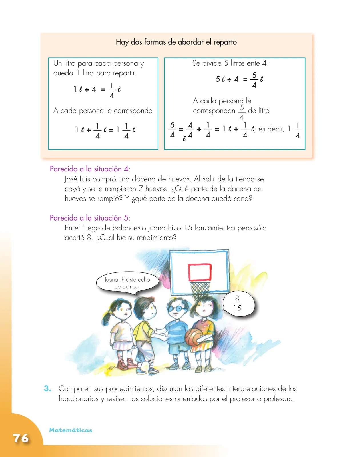 Miniatura página 76 de Matematica 5° · Cartilla 01