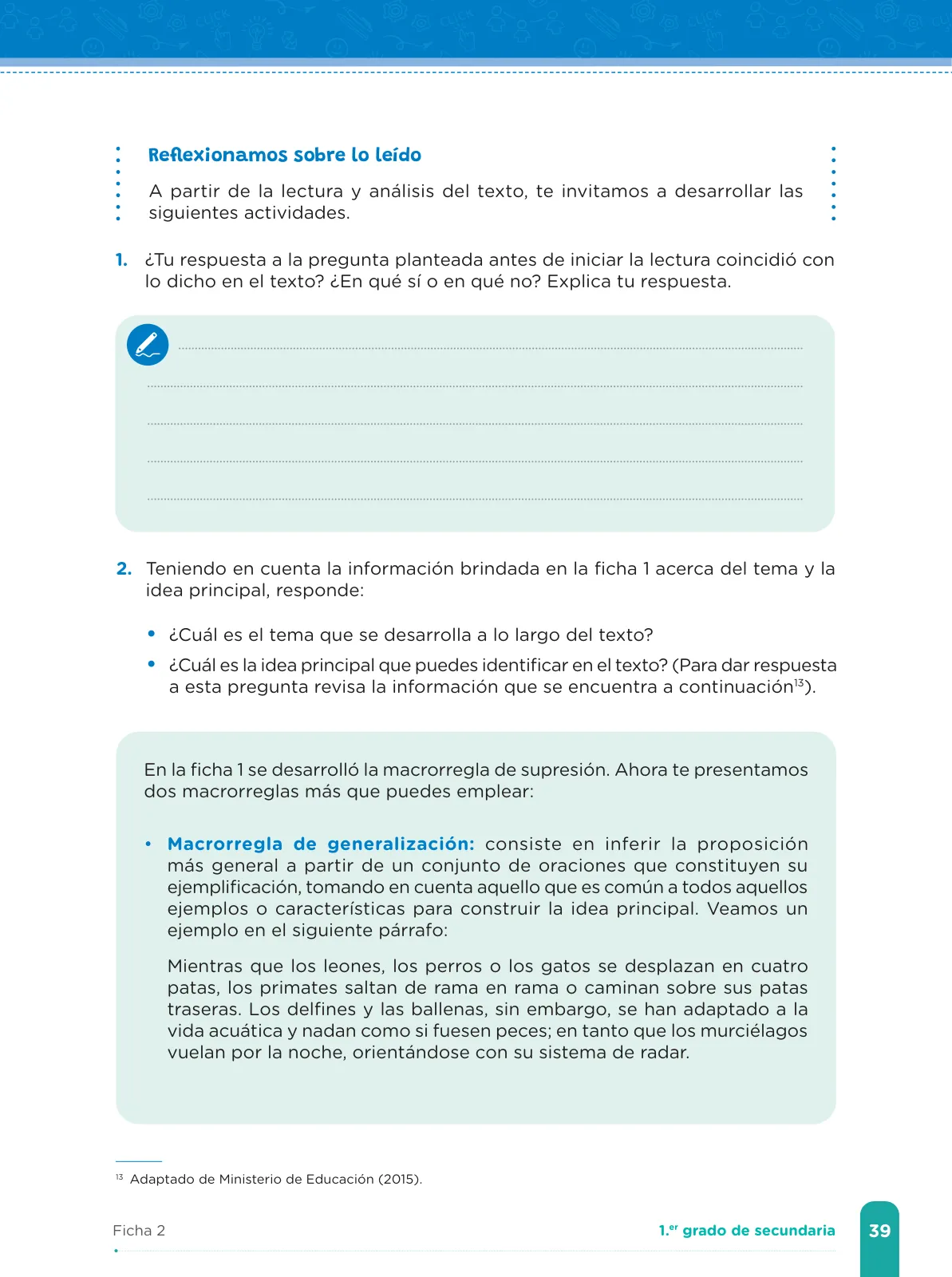 Miniatura página 41 de Fichas de aprendizaje de Comunicación 1 · 2024