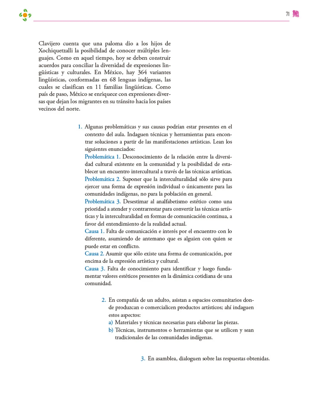 Miniatura página 72 de Colección Nanahuatzin. Nuestro libro de proyectos.   Libro de Educación Secundaria Grado 3°  Ciclo Escolar 2025 - 2026