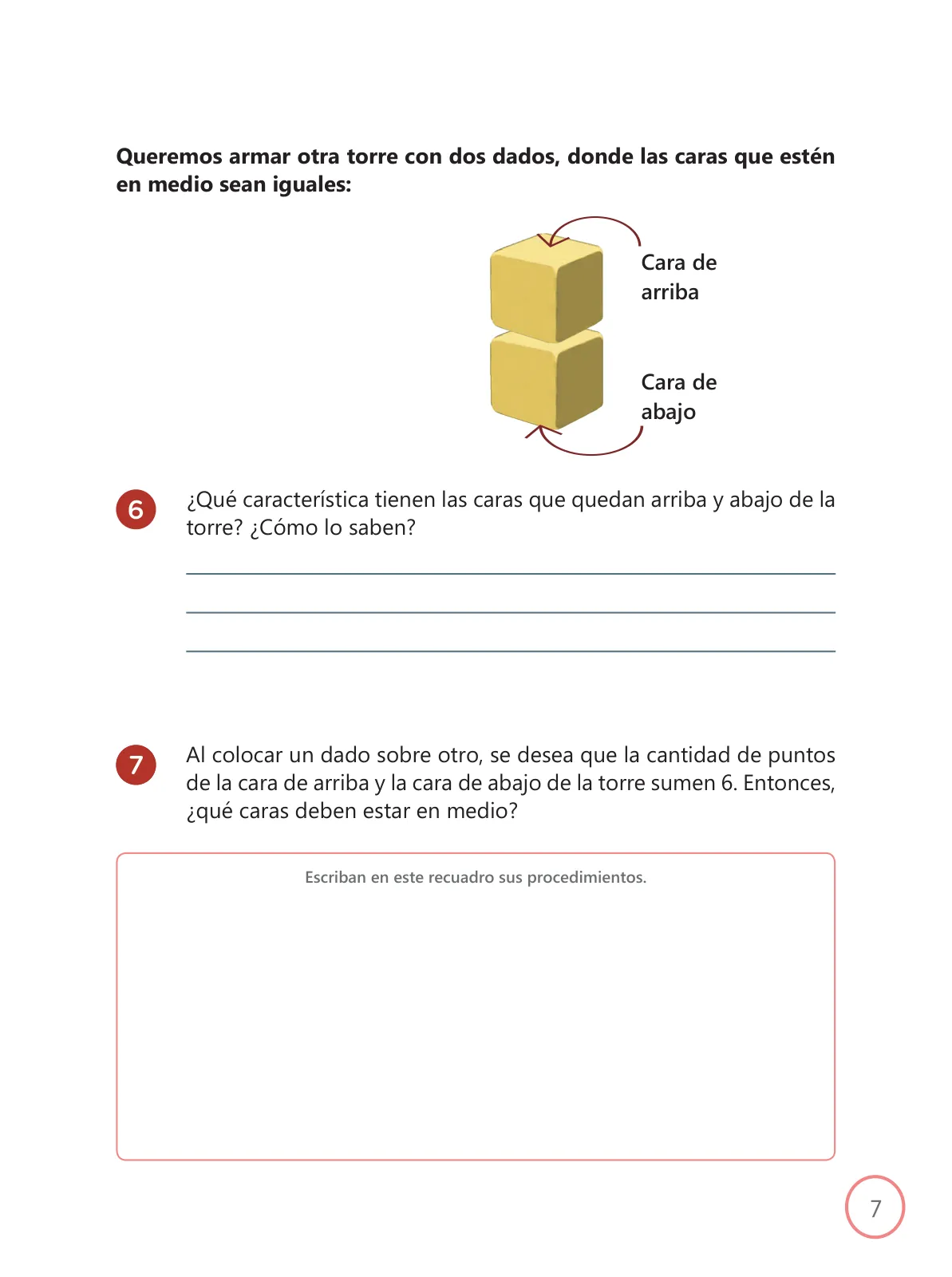 Miniatura página 7 de Kit de evaluación Entrada 3 Demostrando lo que aprendimos : Matemática, segundo trimestre, ﻿Cuarto grado - Primaria · 2019