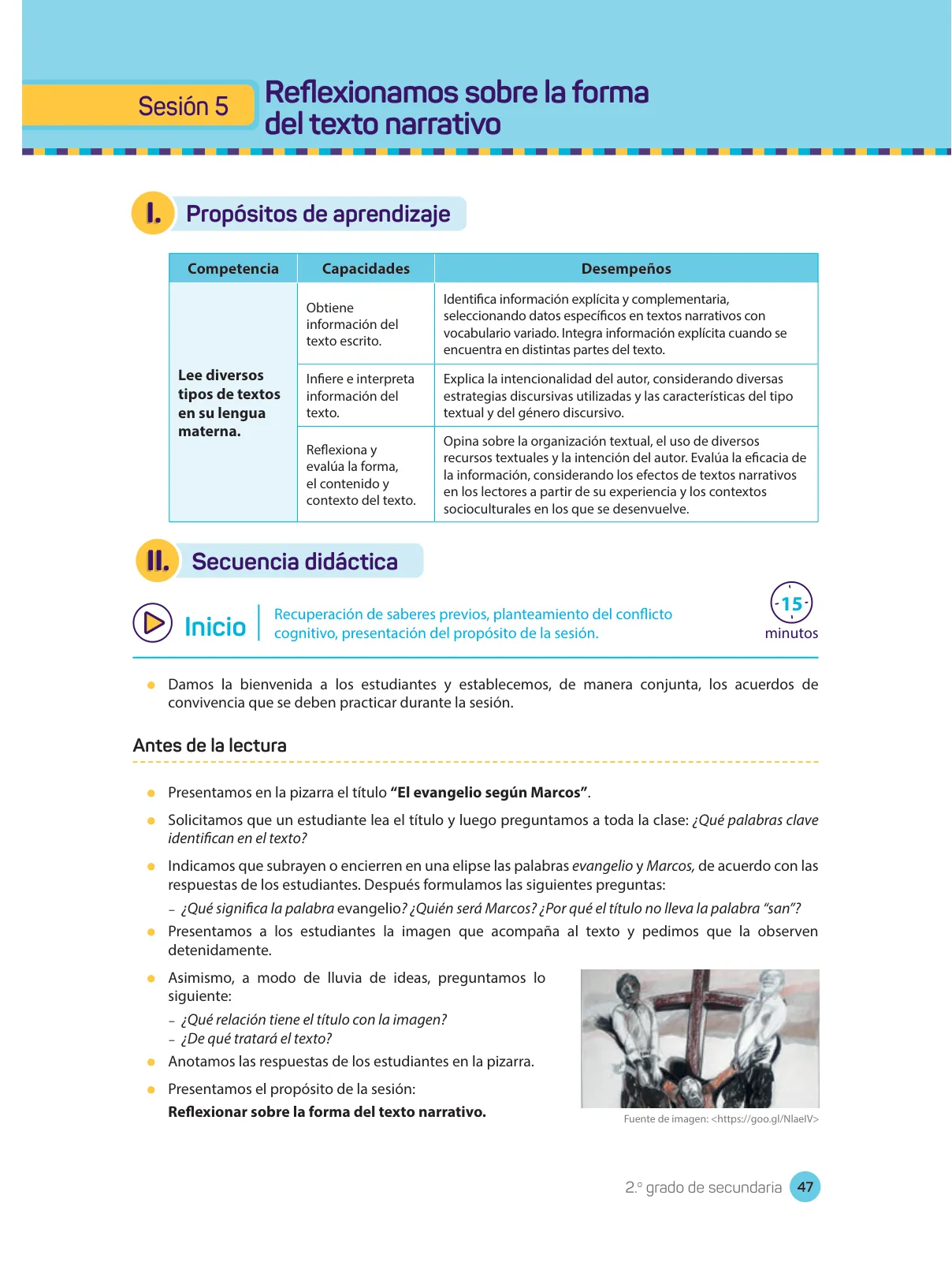 Miniatura página 49 de Comprensión lectora : manual para el docente de segundo grado de Secundaria 2018 · 2018