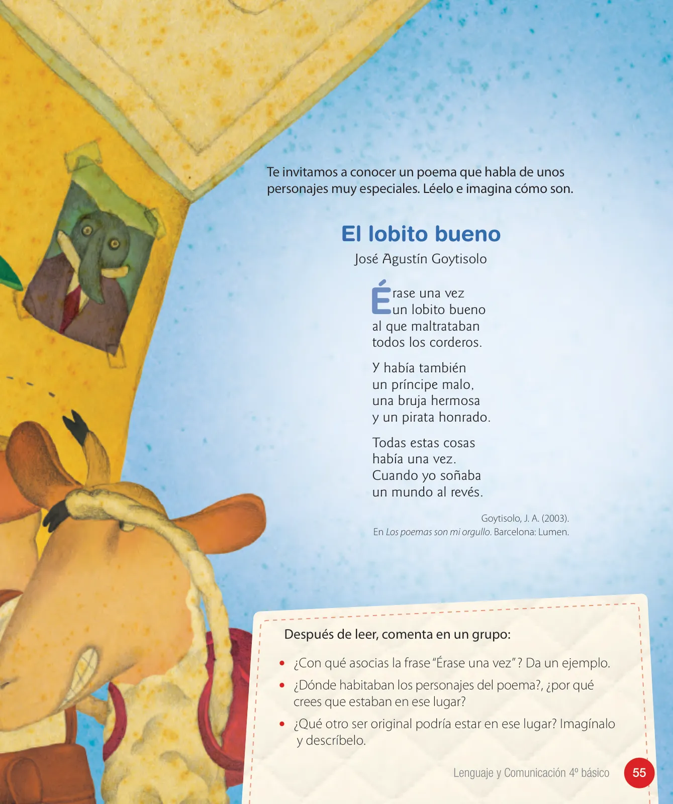 Página 57 de Lenguaje y Comunicación – Cuarto Básico | Texto del Estudiante MINEDUC – Descargar PDF · 2024