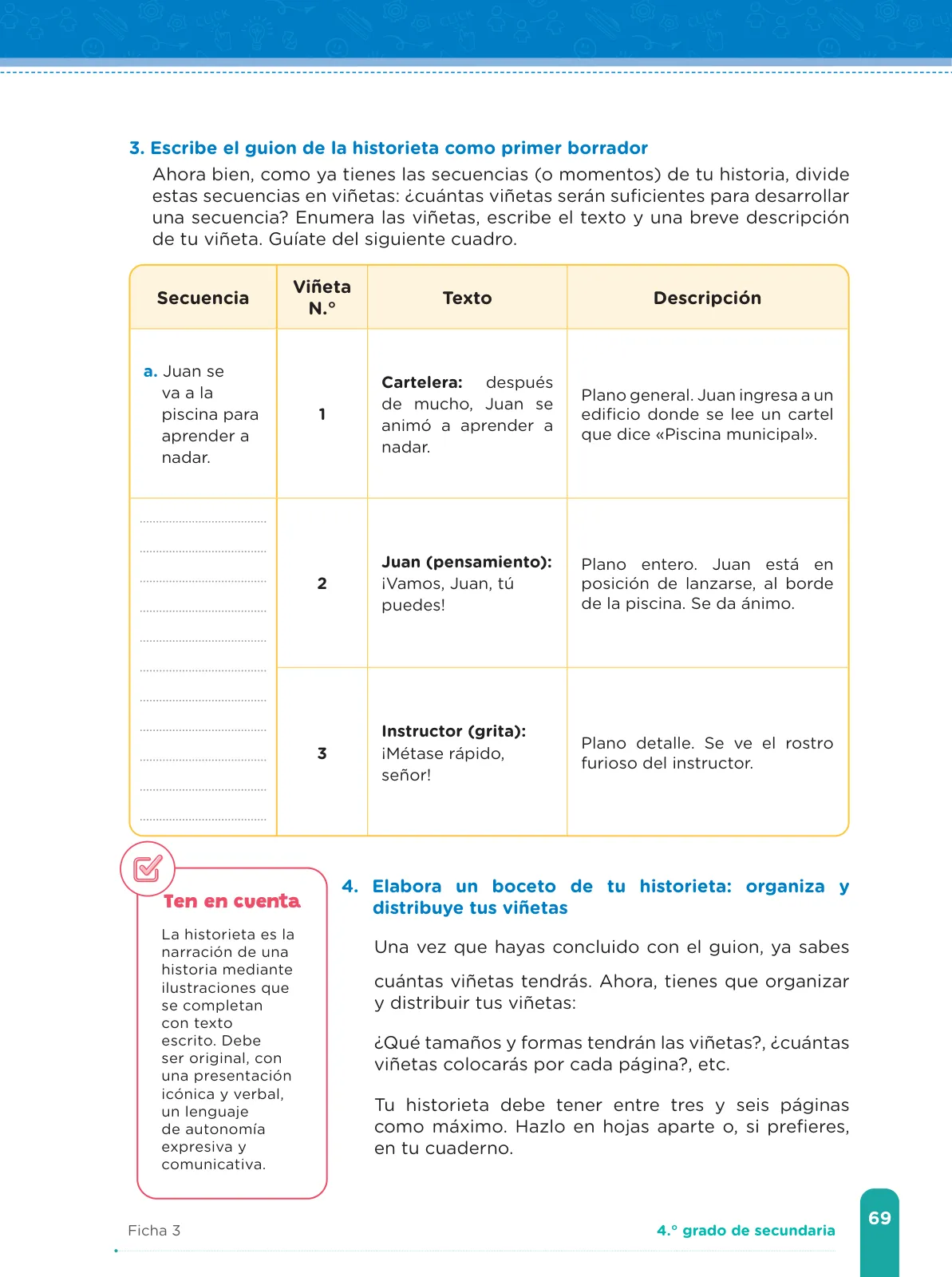 Miniatura página 71 de Fichas de aprendizaje de Comunicación 4 · 2024