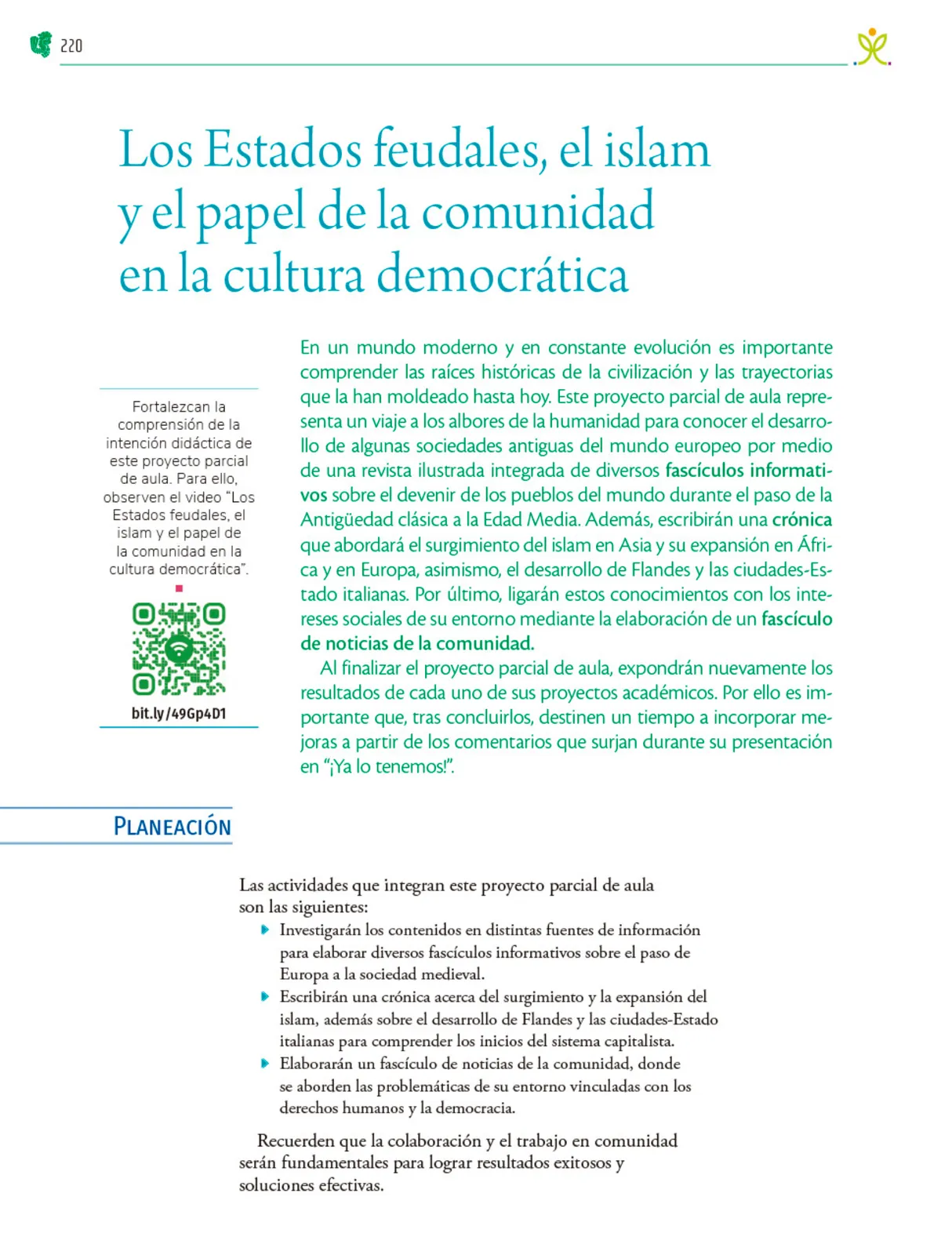 Miniatura página 221 de Colección Nanahuatzin. Nuestro libro de Proyectos. Tomo I.   Libro de Educación Telesecundaria Grado 3°  Ciclo Escolar 2025 - 2026