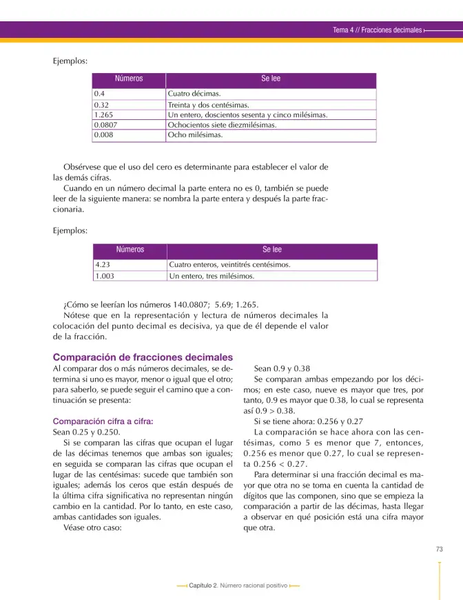 Página 73 de Matematica 6° · Secundaria Activa