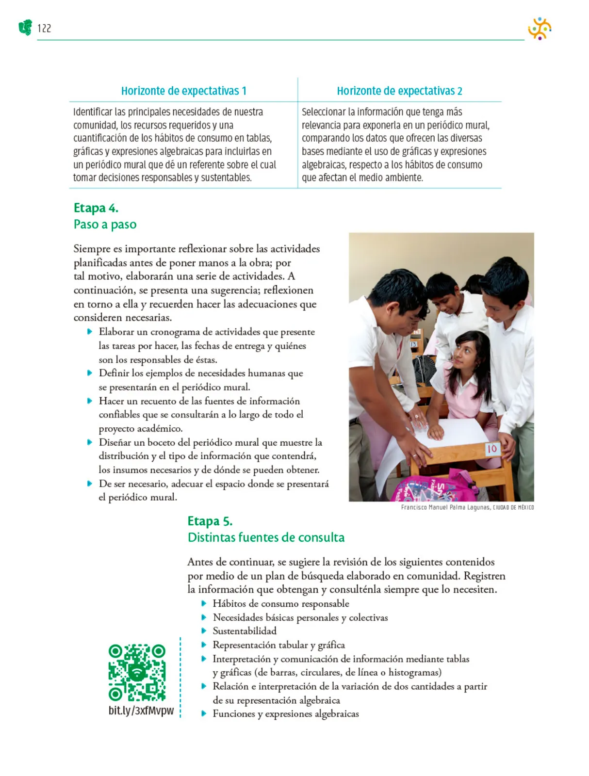 Página 123 de Colección Nanahuatzin. Nuestro libro de Proyectos. Tomo I.   Libro de Educación Telesecundaria Grado 3°  Ciclo Escolar 2025 - 2026