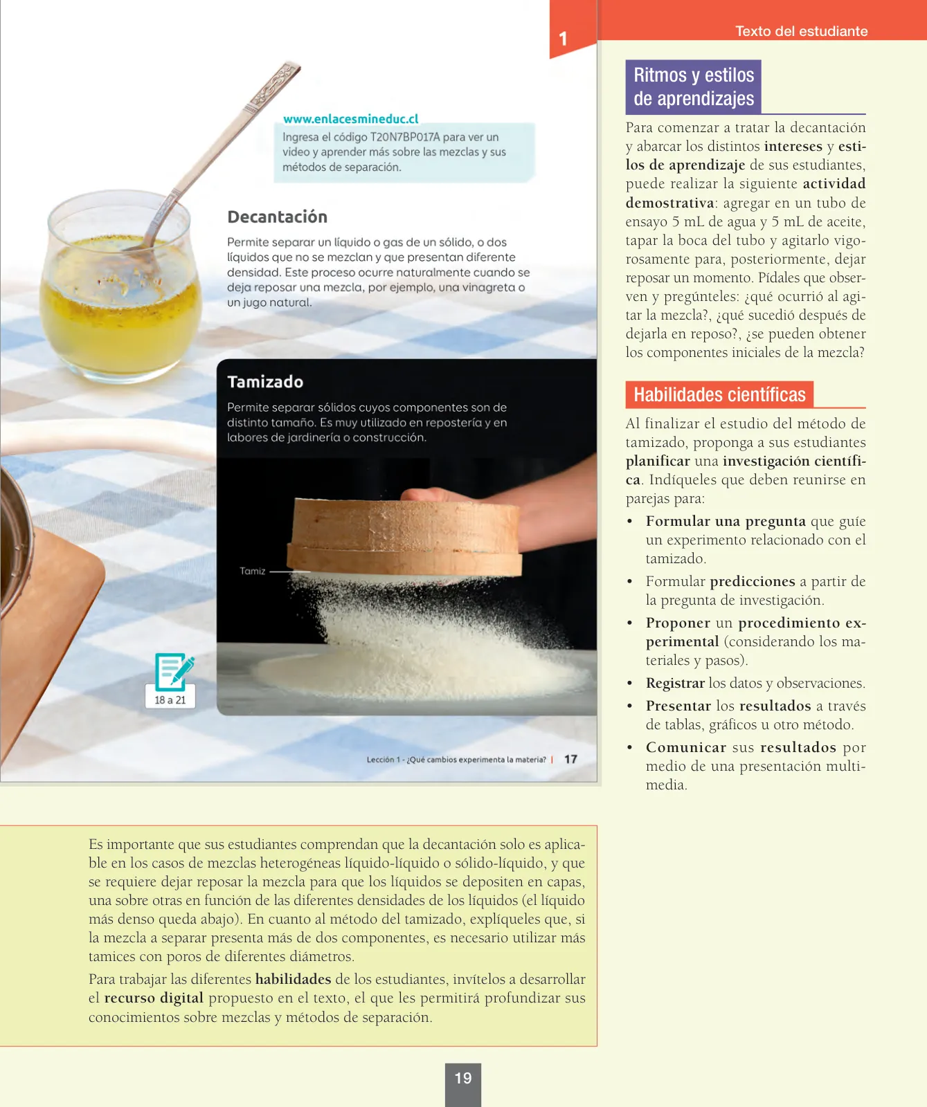 Página 20 de Ciencias Naturales – Séptimo Básico | Texto del Estudiante MINEDUC – Descargar PDF · 2024