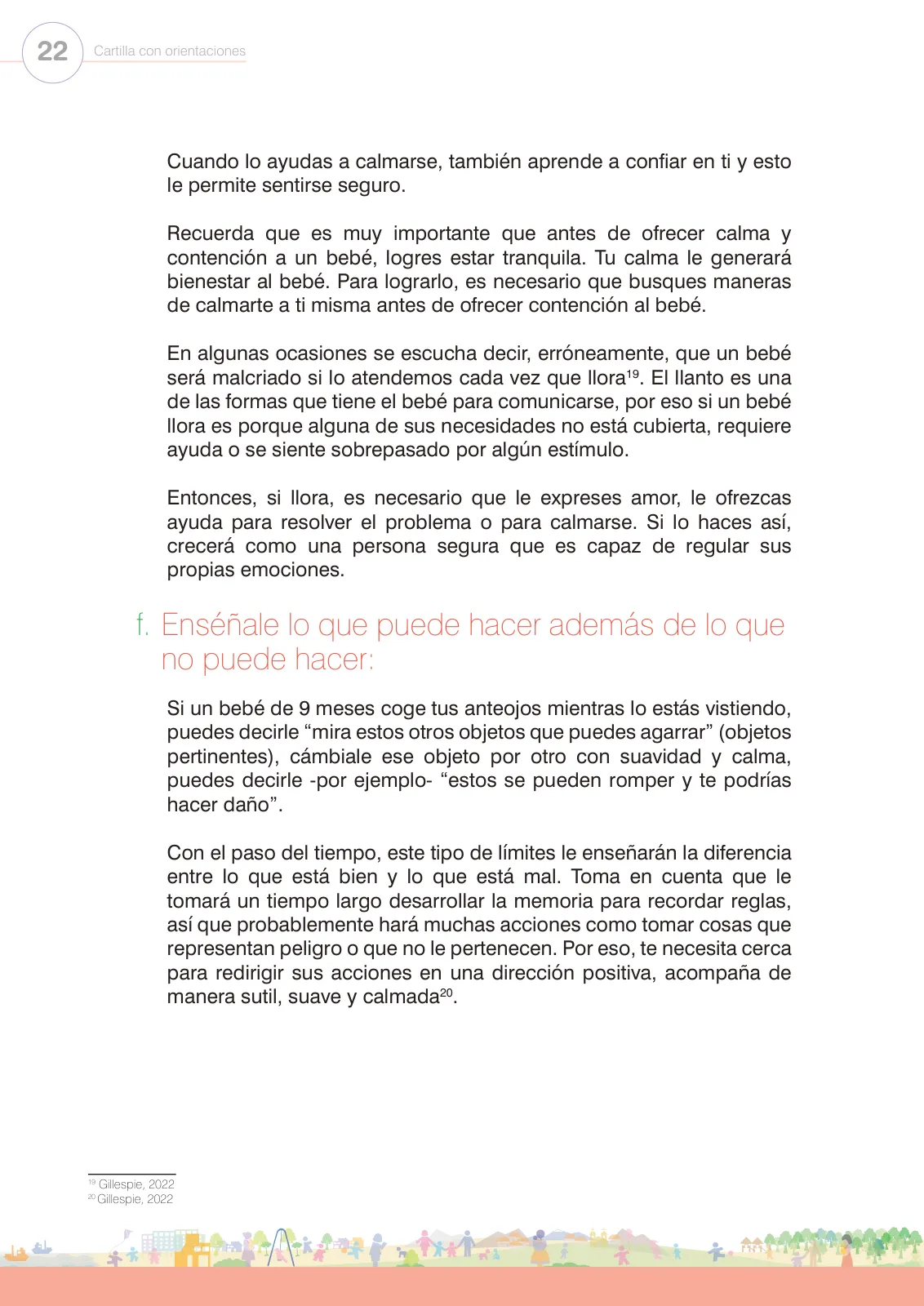 Página 24 de Regulación de emociones. Cartilla con orientaciones para el Ciclo I de Educación Inicial · 2024