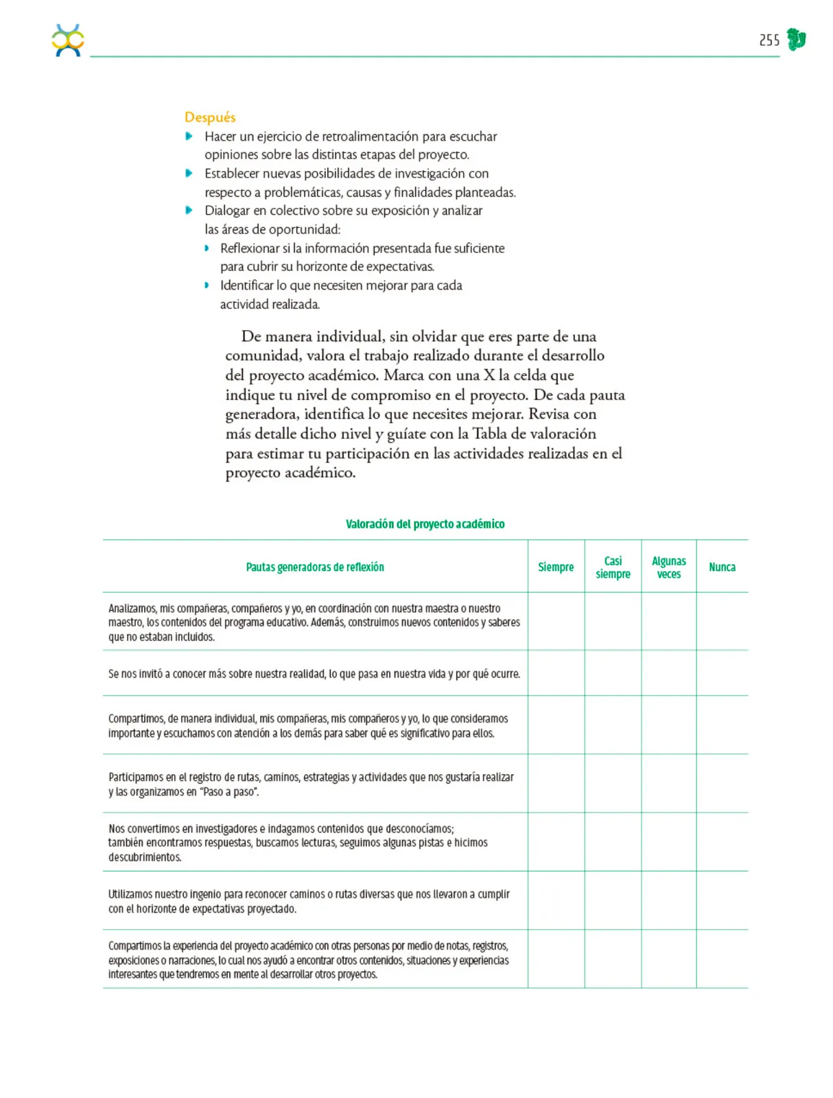 Miniatura página 256 de Colección Sk´asolil. Nuestro libro de Proyectos.  Tomo III.  Libro de Educación Telesecundaria Grado 2°  Ciclo Escolar 2025 - 2026