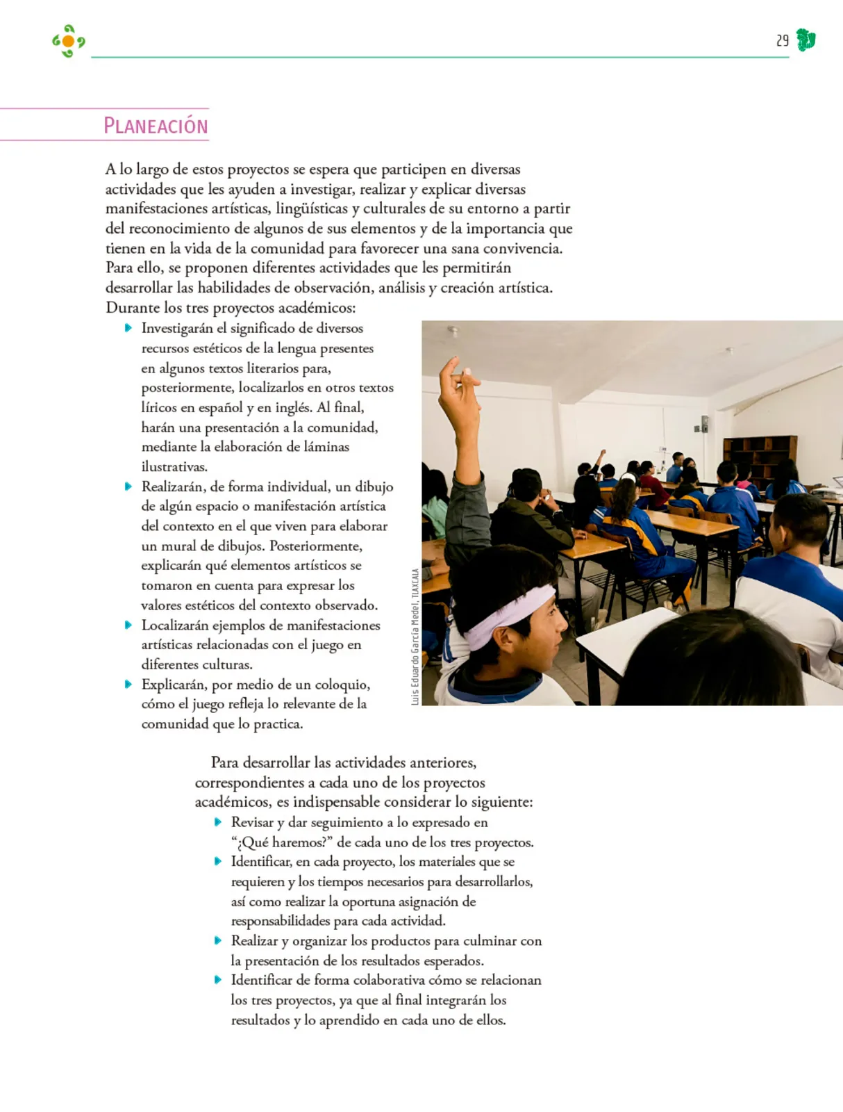 Página 30 de Colección Ximhai. Nuestro libro de Proyectos. Tomo II. Libro de Educación Telesecundaria Grado 1° Ciclo Escolar 2025 - 2026