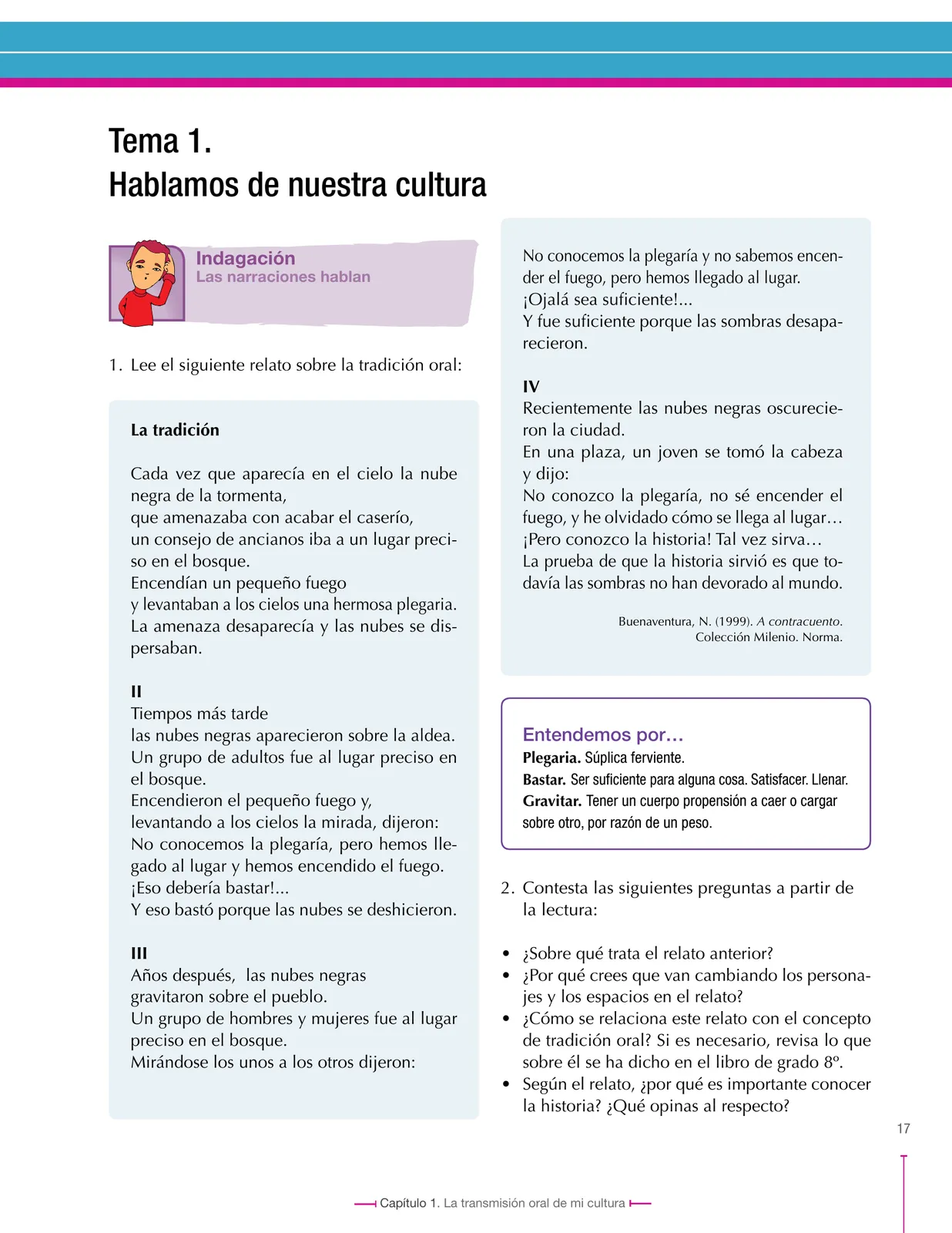 Página 17 de Lenguaje 9° · Secundaria Activa