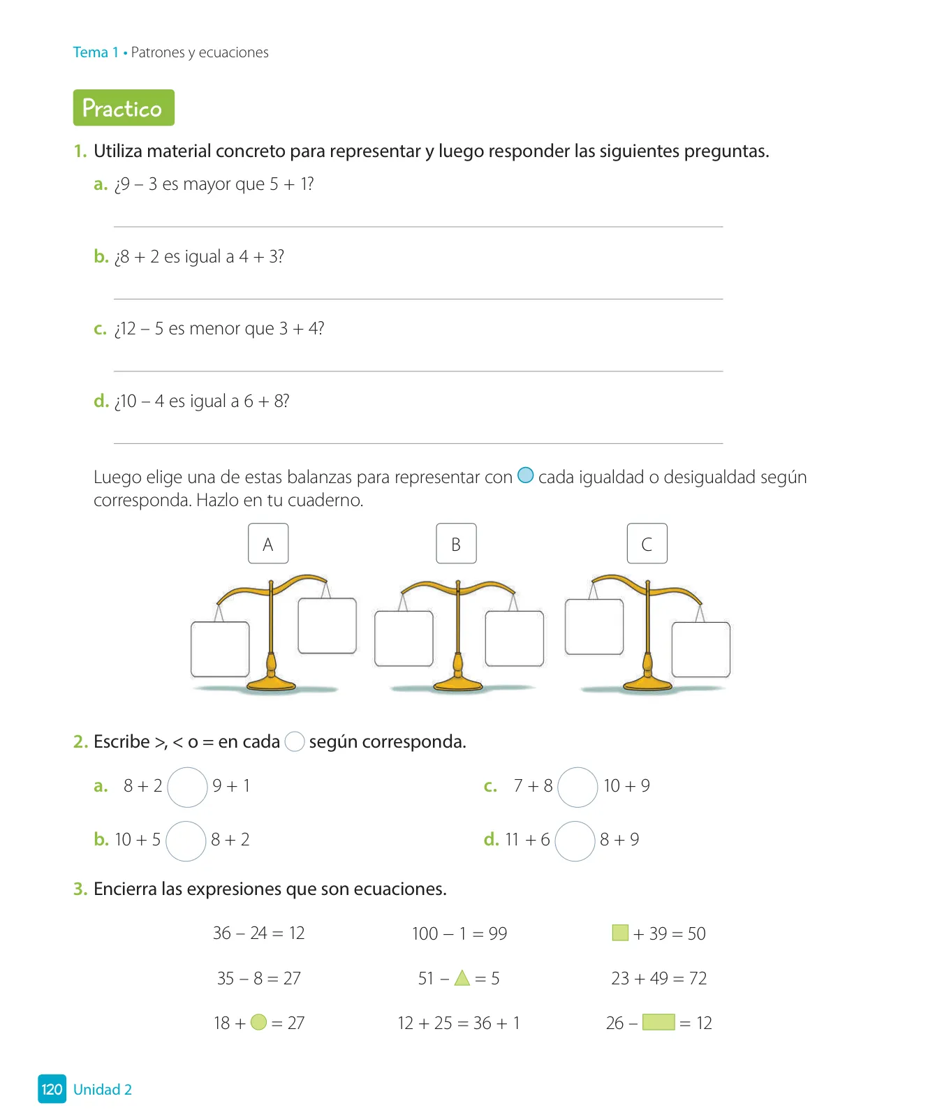 Página 122 de Matemática – Tercero Básico | Texto del Estudiante MINEDUC – Descargar PDF · 2024