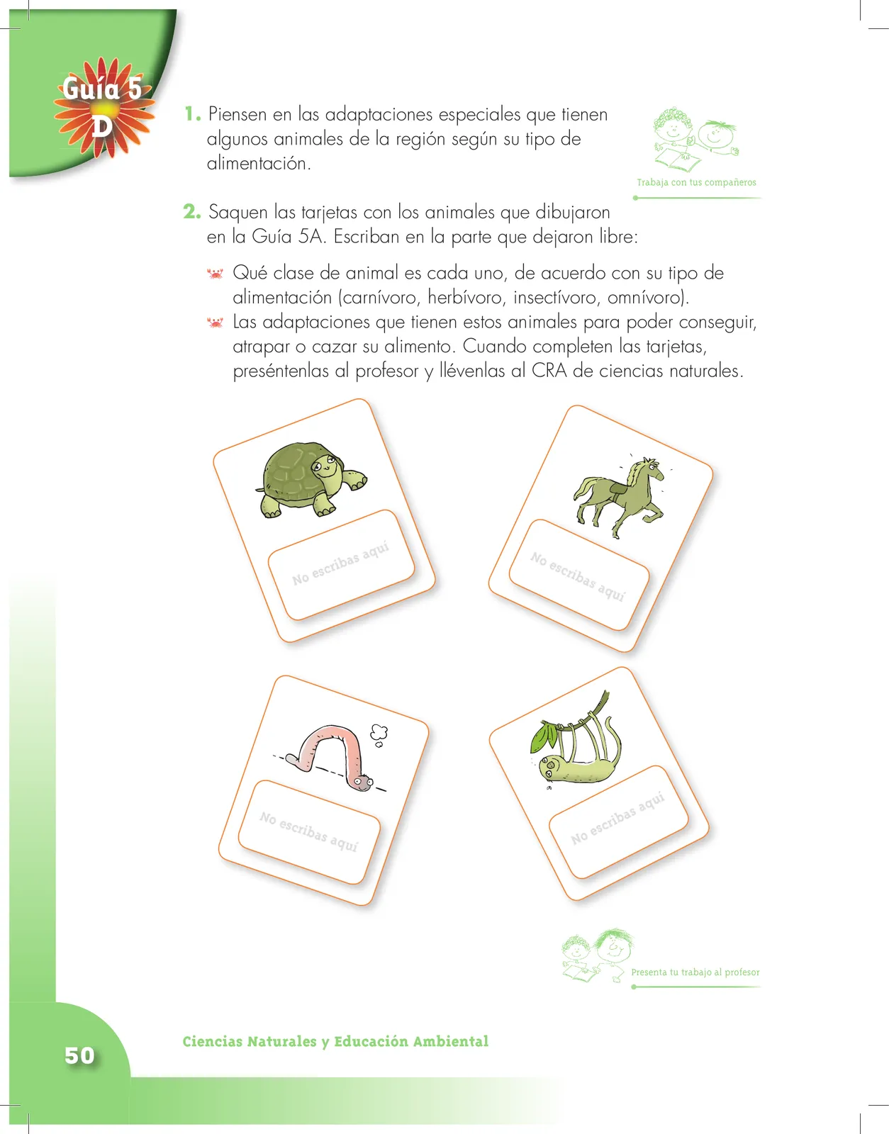 Miniatura página 50 de Ciencias Naturales 3° · Cartilla 01
