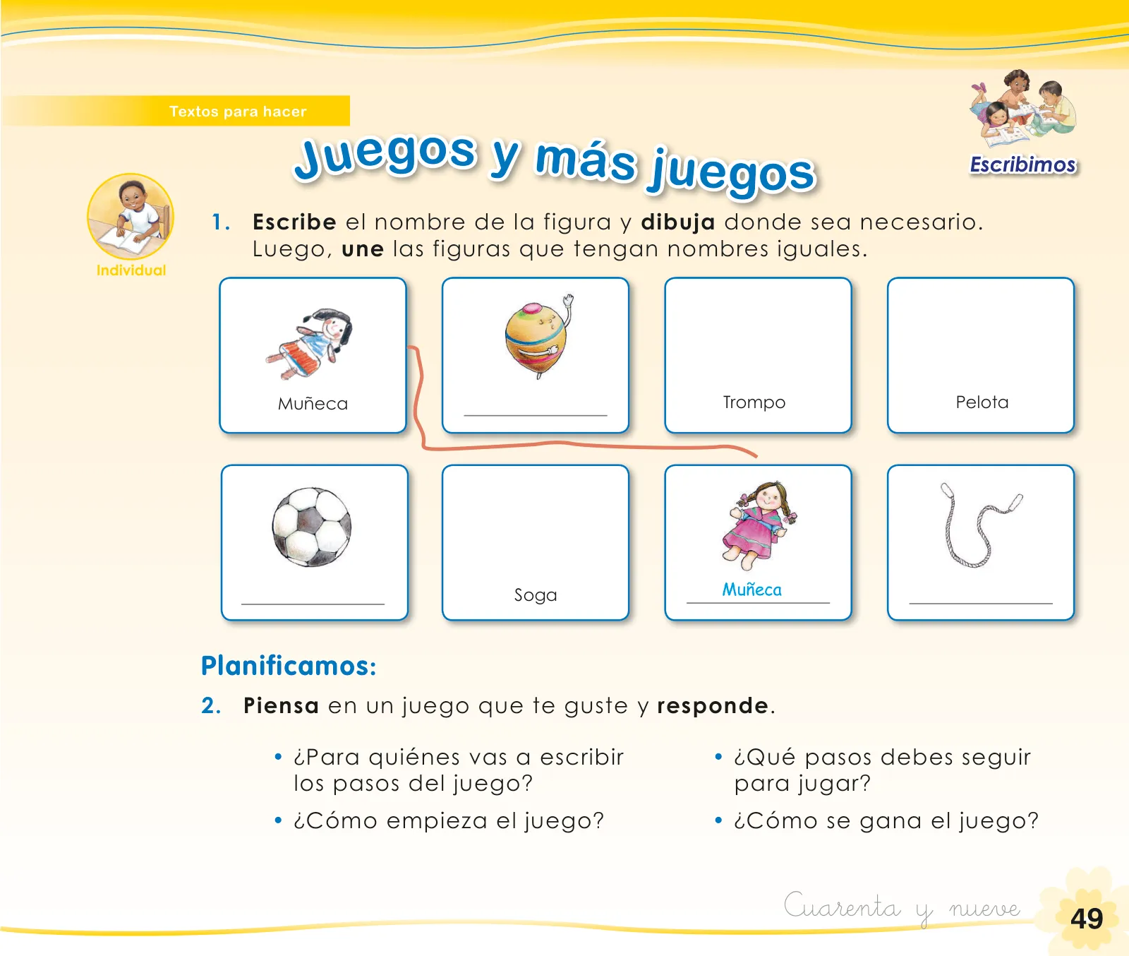Miniatura página 51 de Comunicación 1 : cuaderno de trabajo para primer grado de Educación Primaria 2019 · 2019
