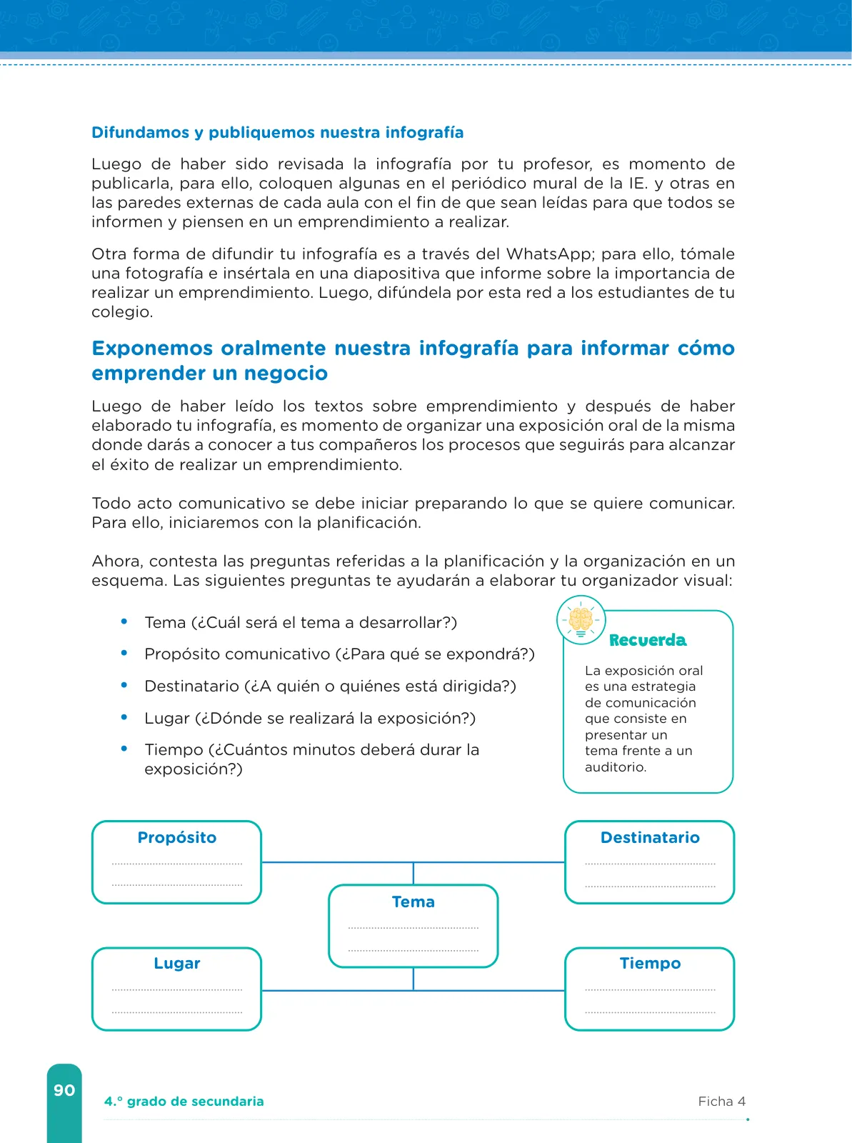 Miniatura página 92 de Fichas de aprendizaje de Comunicación 4 · 2024