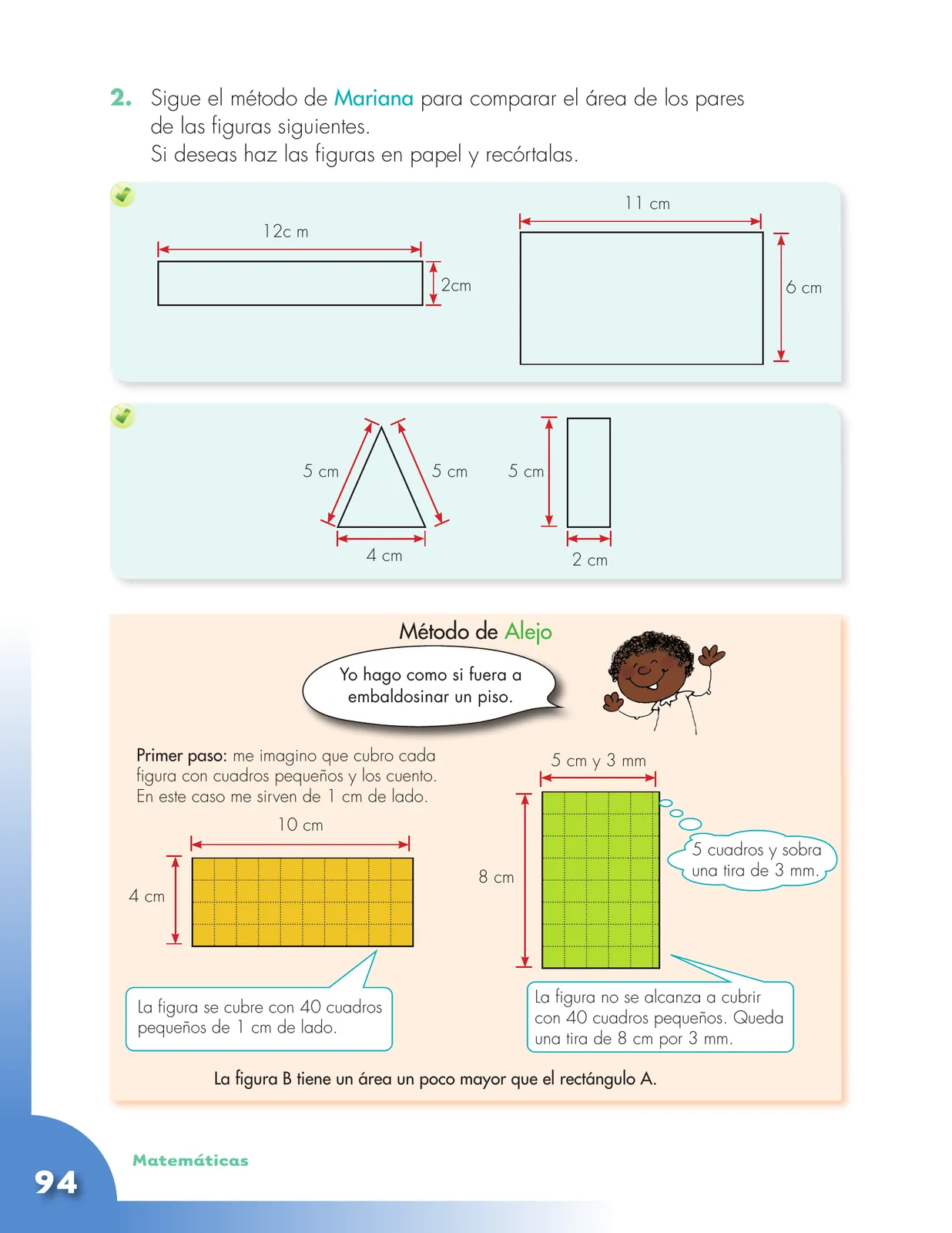 Página 94 de Matematica 3° · Cartilla 02