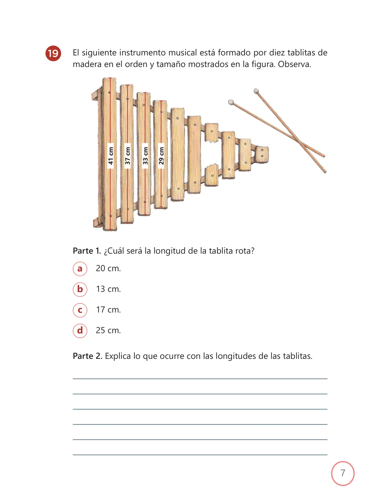 Miniatura página 7 de Kit de evaluación Proceso 2 Demostrando lo que aprendimos : Matemática, segundo trimestre, ﻿Cuarto grado - Primaria · 2019
