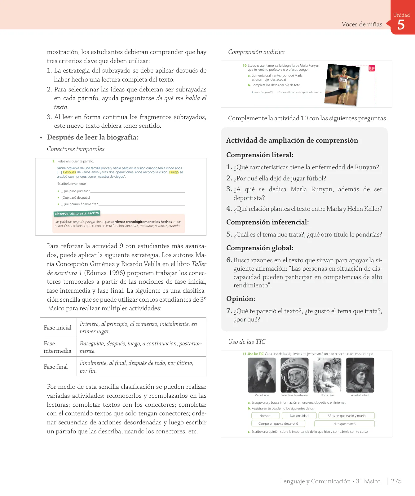 Página 137 de Lenguaje y Comunicación – Tercero Básico | Texto del Estudiante MINEDUC – Descargar PDF · 2024