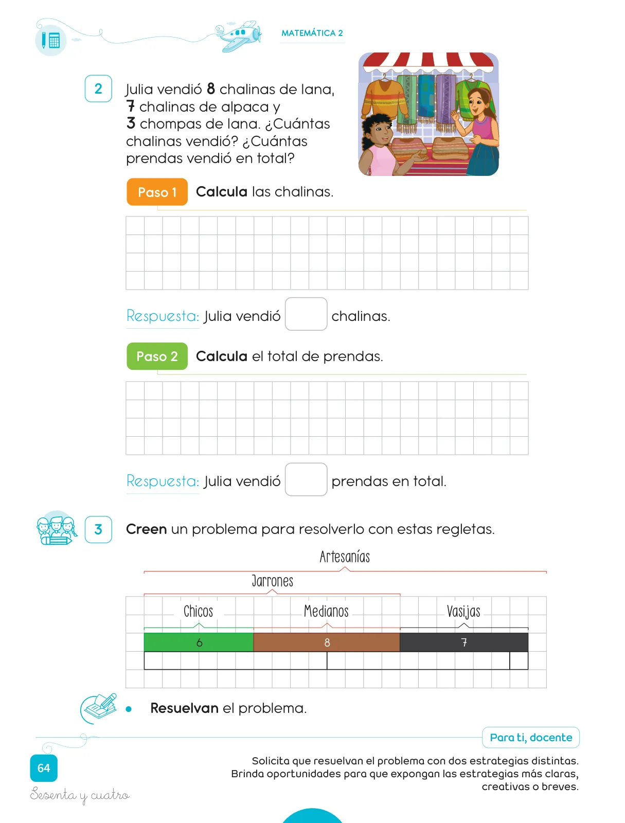 Página 66 de Cuadernillo de Matemática 2, segundo grado de Primaria · 2023