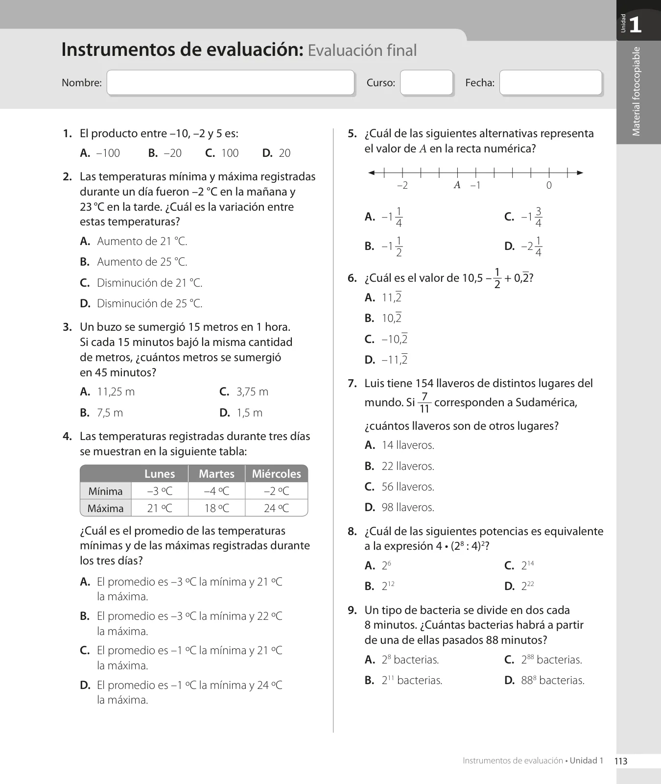 Miniatura página 115 de Matemática – Octavo Básico | Texto del Estudiante MINEDUC – Descargar PDF · 2024