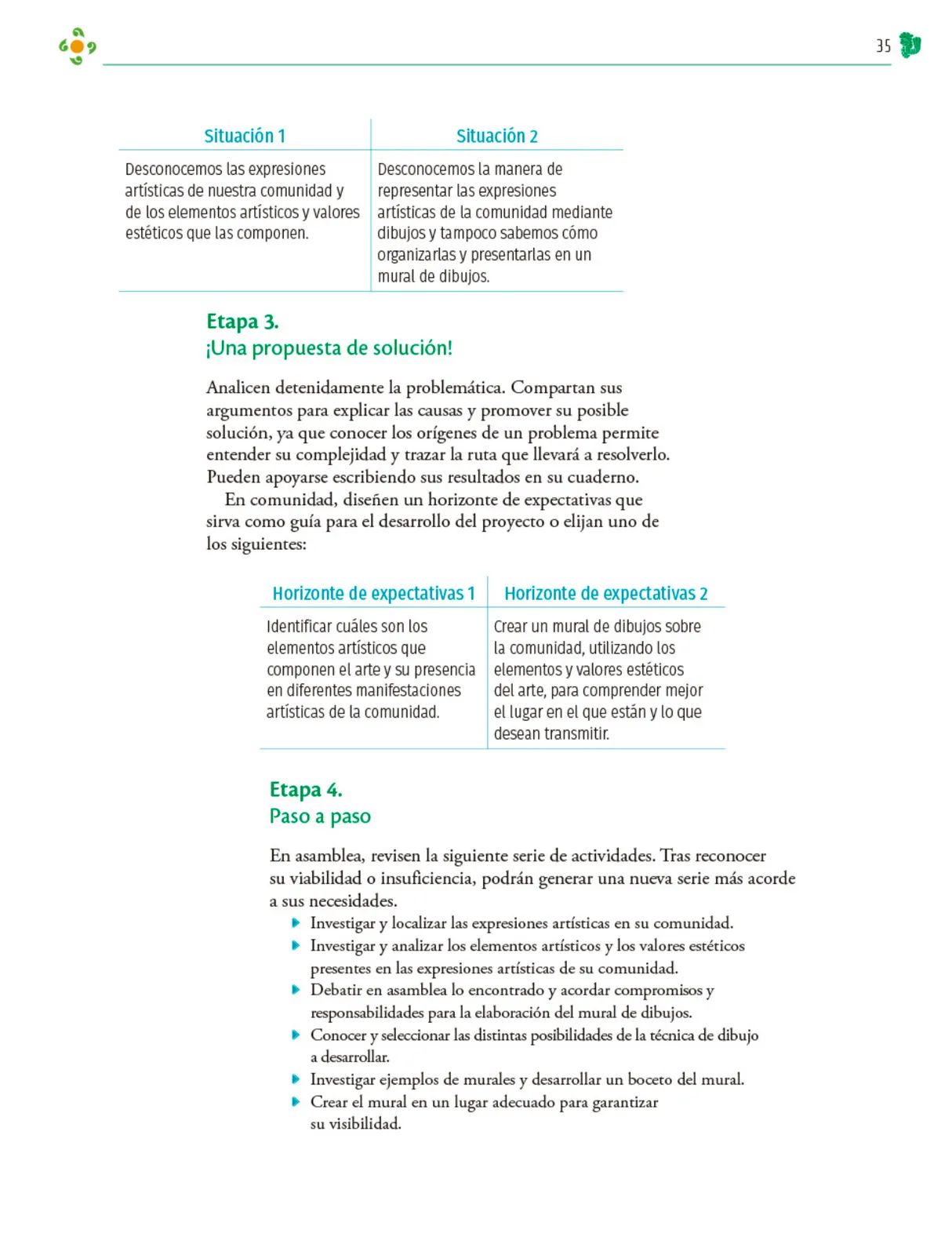 Miniatura página 36 de Colección Ximhai. Nuestro libro de Proyectos.  Tomo II.   Libro de Educación Telesecundaria Grado 1°  Ciclo Escolar 2025 - 2026