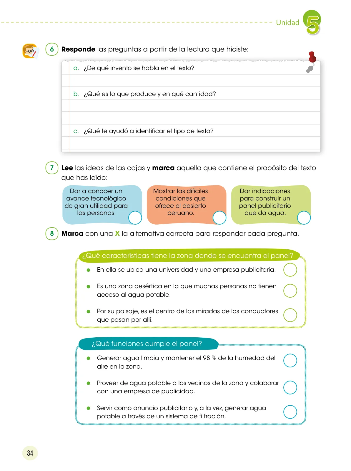 Miniatura página 85 de Comunicación 6 : cuaderno de trabajo para sexto grado de Educación Primaria 2019 · 2019