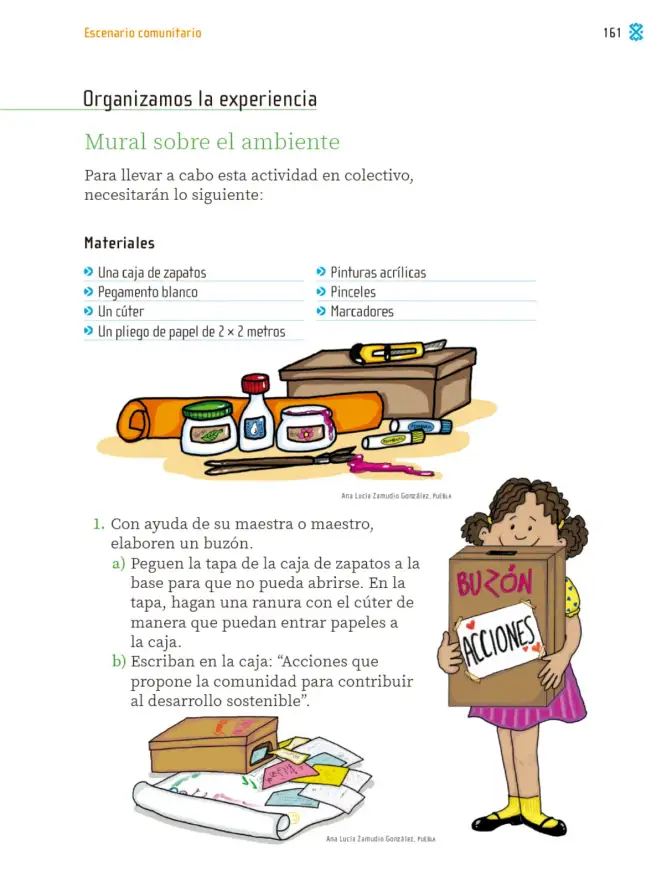 Página 164 de Proyectos Comunitarios. Libro de Educación Primaria Grado 2° Ciclo Escolar 2025 - 2026