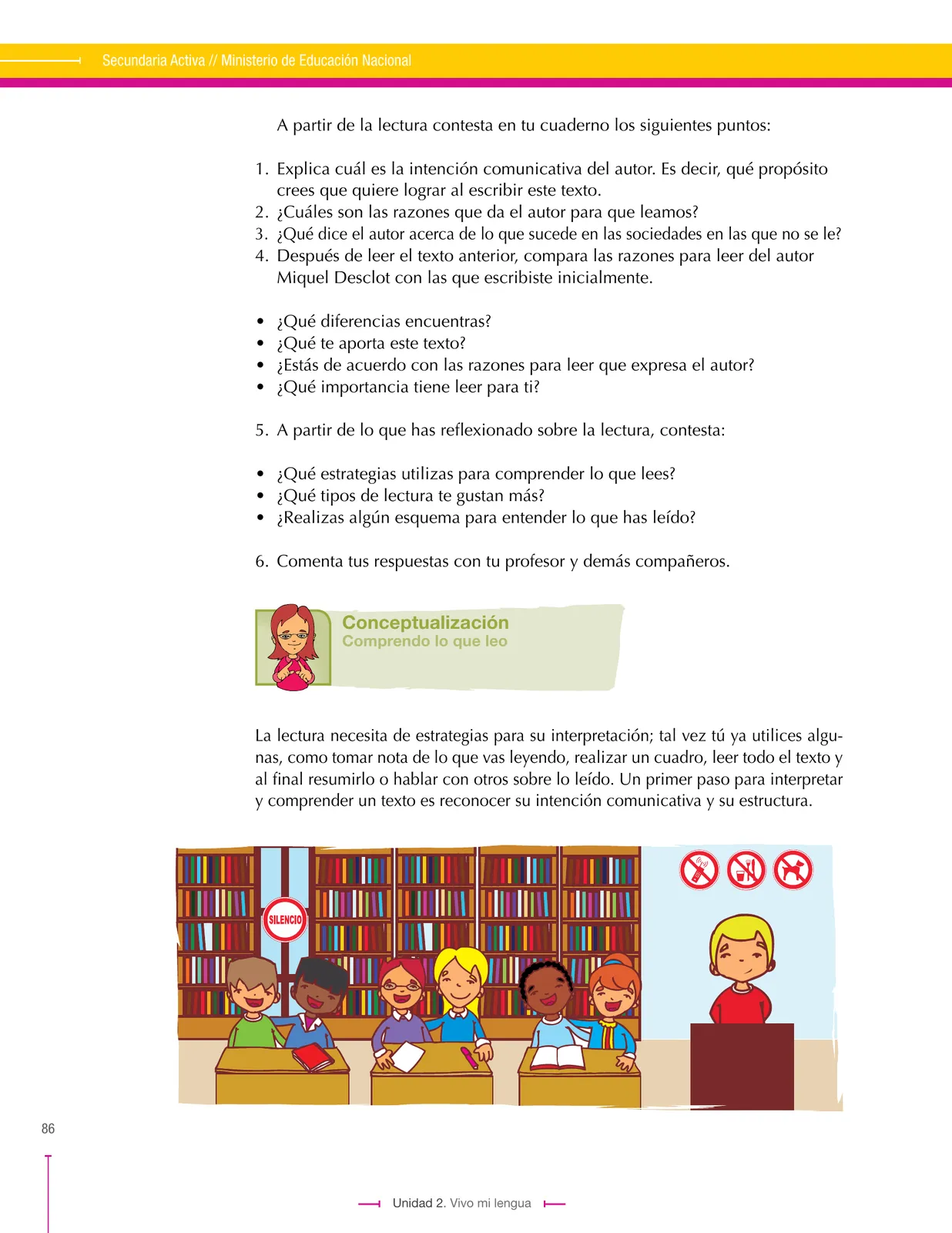 Miniatura página 86 de Lenguaje 6° · Secundaria Activa