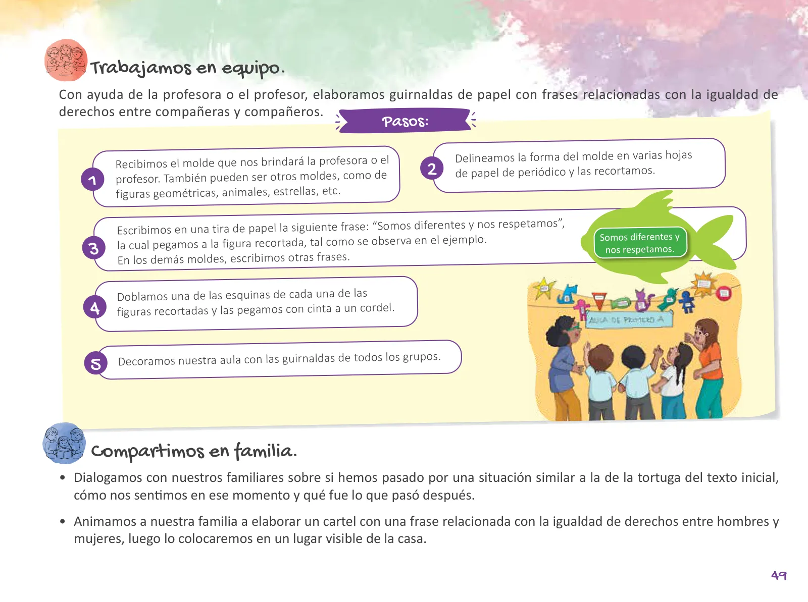 Página 51 de Cuadernillo de Tutoría 1 : primer grado de Educación Primaria · 2021