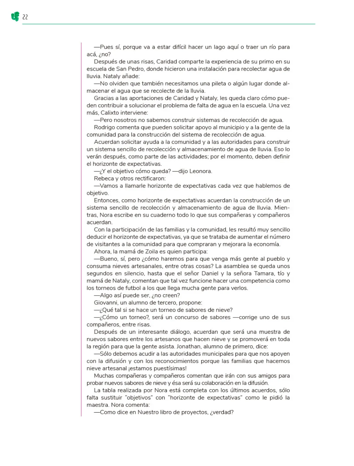 Miniatura página 23 de Colección Ximhai. Nuestro libro de Proyectos. Tomo I.   Libro de Educación Telesecundaria Grado 1°  Ciclo Escolar 2025 - 2026