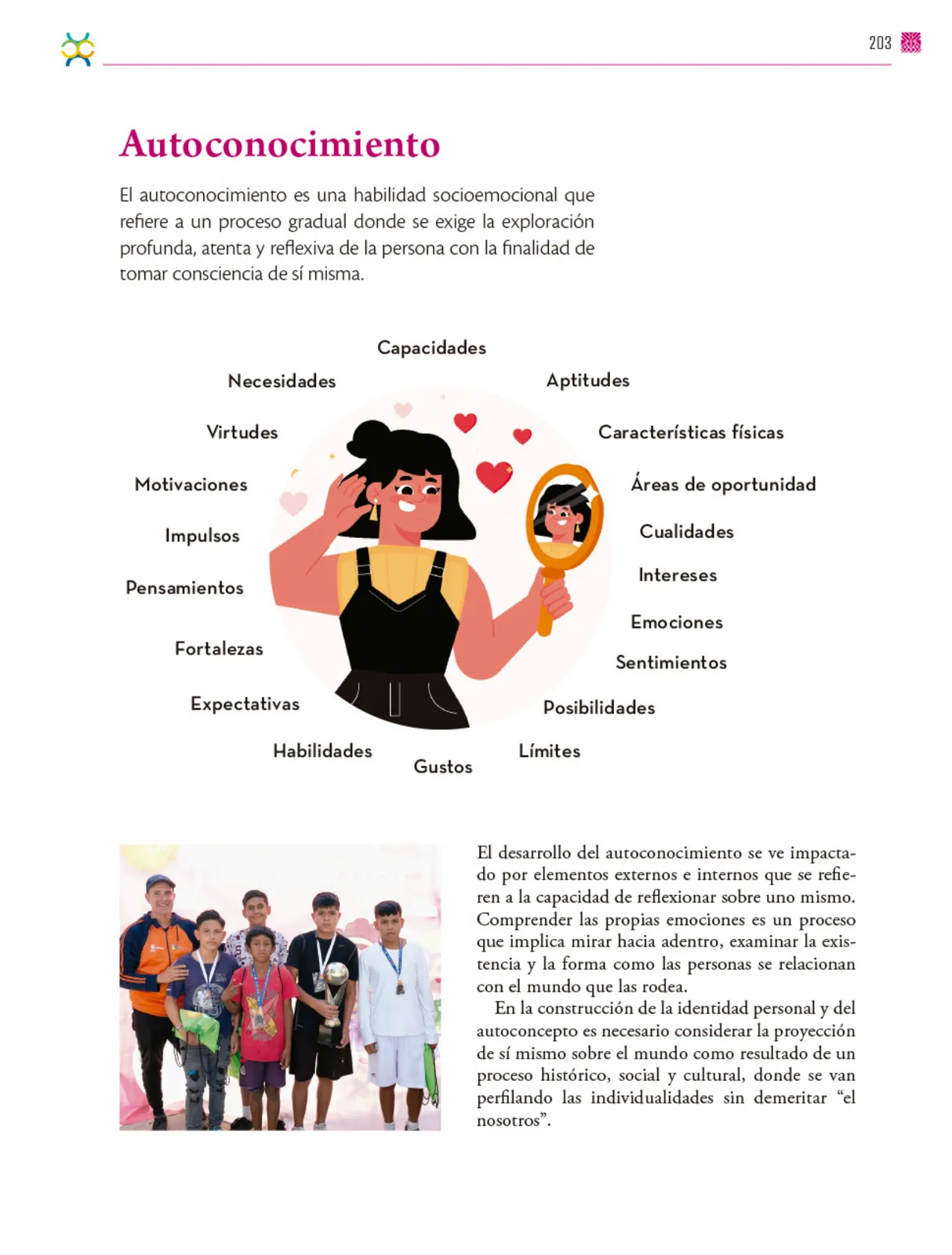 Miniatura página 204 de Colección Ximhai. De lo humano y lo comunitario.   Libro de Educación Secundaria Grado 1°  Ciclo Escolar 2025 - 2026