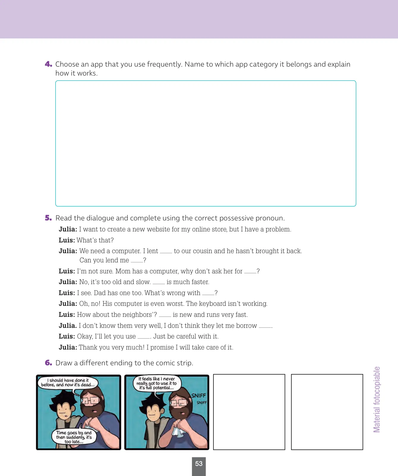 Miniatura página 54 de Inglés – Octavo Básico | Student’s Book MINEDUC – Descargar PDF · 2024