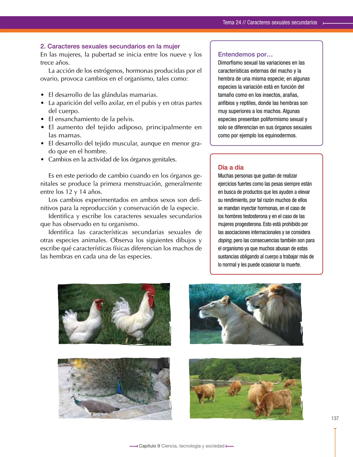 Página 137 de Ciencias Naturales 8° · Secundaria Activa