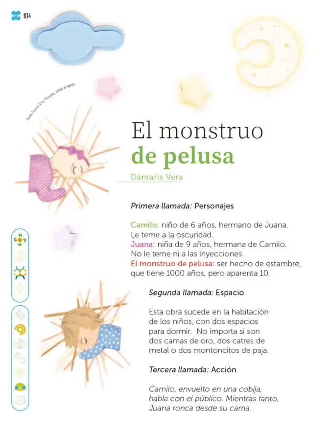Página 105 de Múltiples lenguajes. Libro de Educación Primaria Grado 1° Ciclo Escolar 2025 - 2026