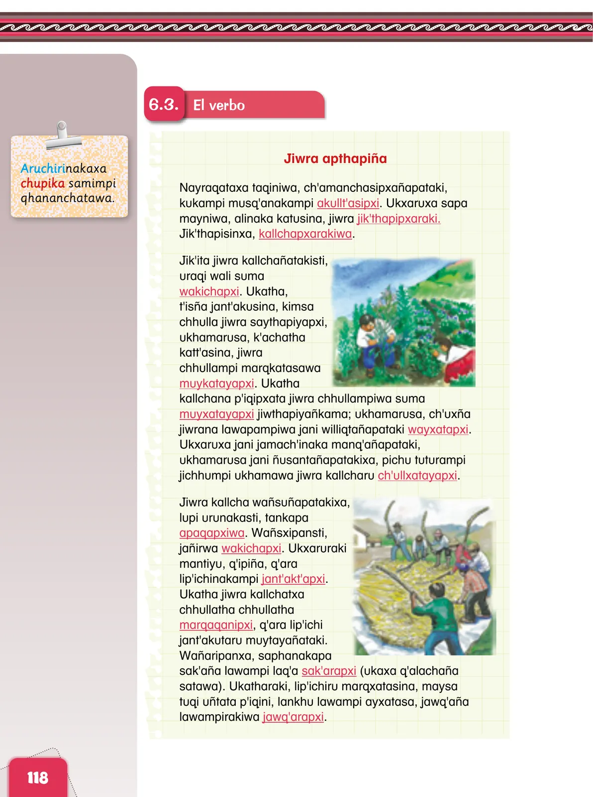 Miniatura página 120 de Aymara arutha chiqapa qillqañataki panka = Manual de escritura Aimara · 2021